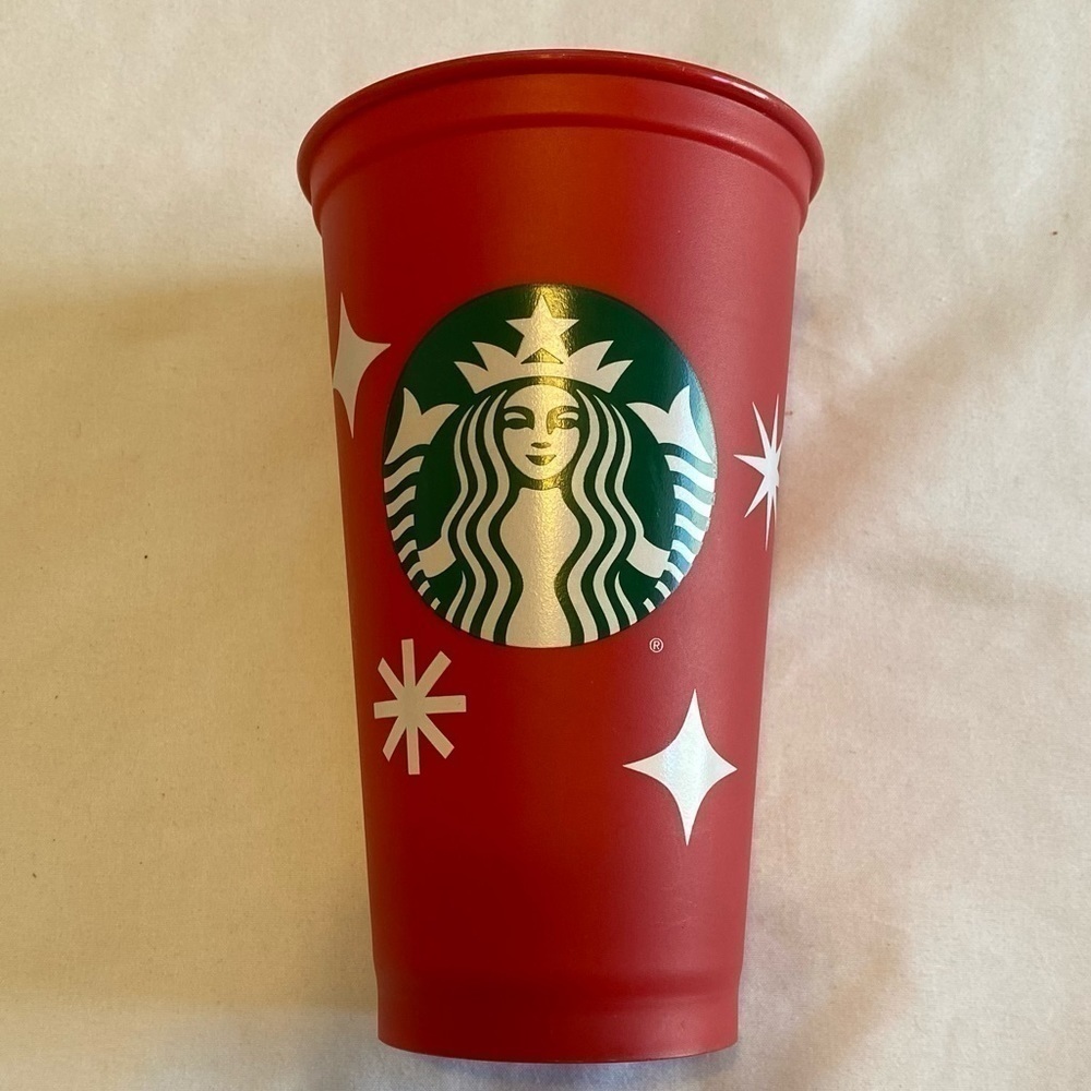 25 Year Starbucks Christmas Anniversary Reusable Cup with Lid